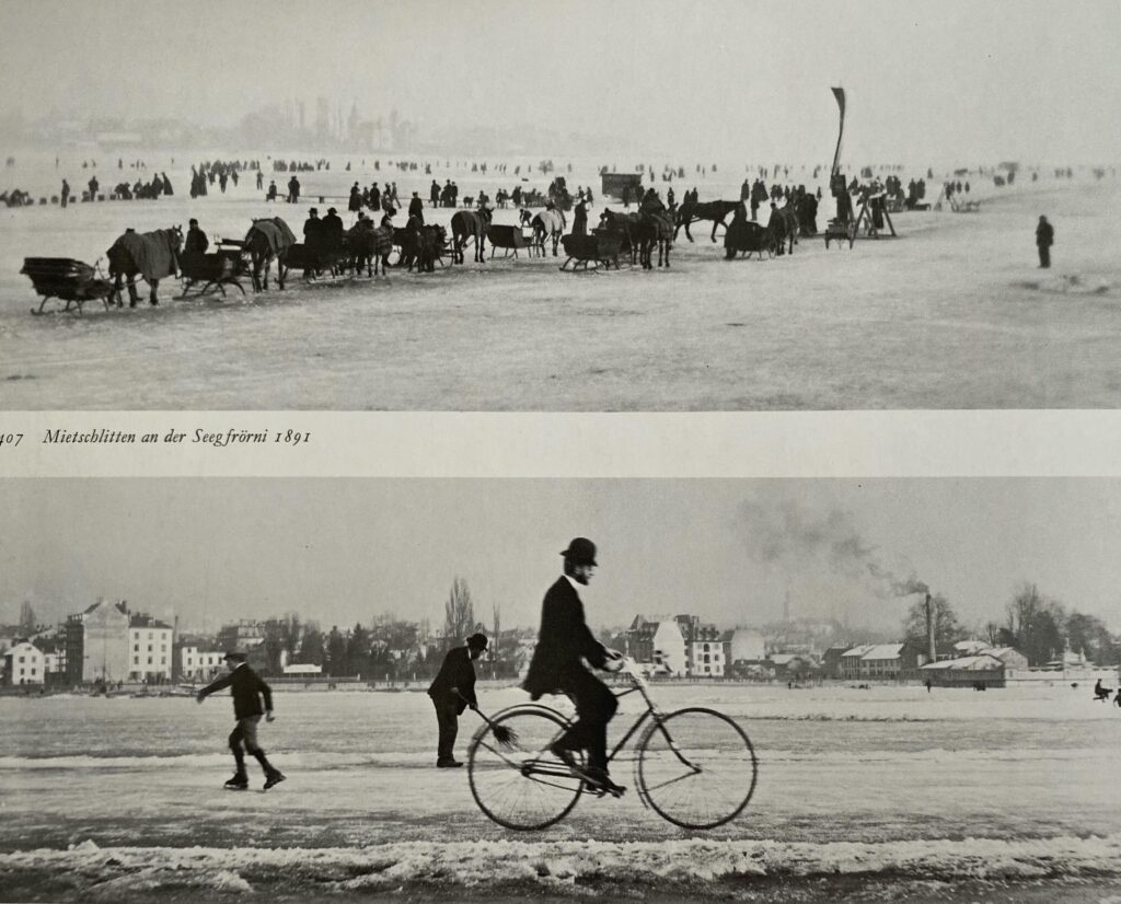 Seegfrörni 1891, Frozen Lake Zurich